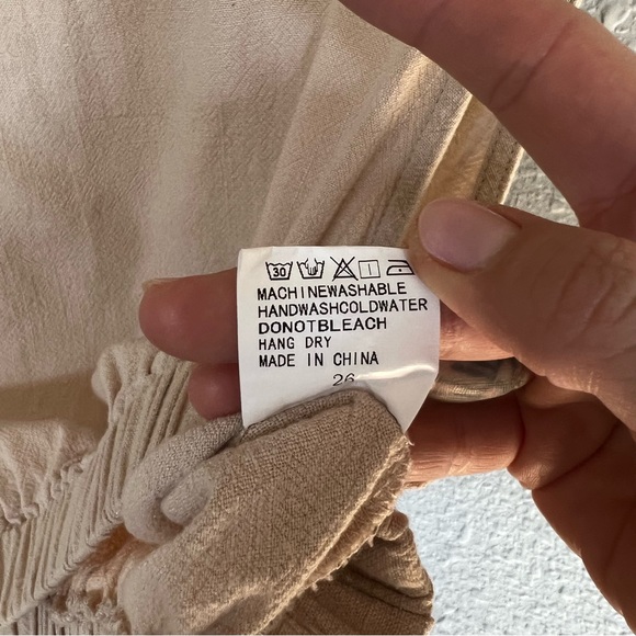 AUTOMET Cream Linen 2-piece set Like-new - Picture 4 of 4